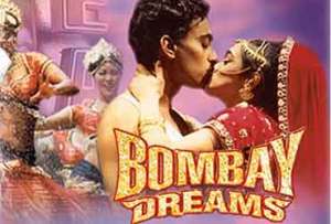 Manu Narayan (Akaash) and Anisha Nagarajan (Priya) in the Original Broadway cast of Bombay Dreams
